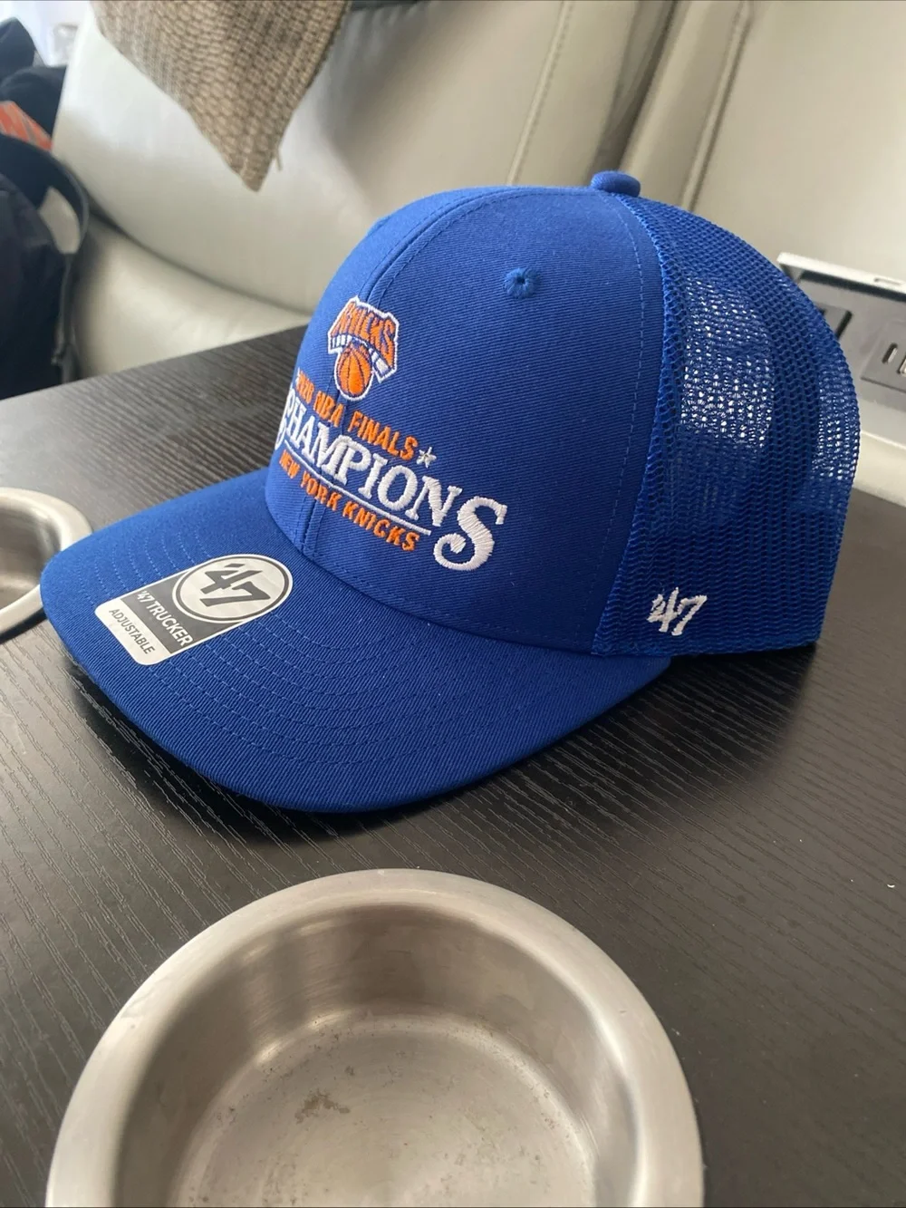 47 Royal Blue New York Knicks 2026 NBA Finals Champions Hat